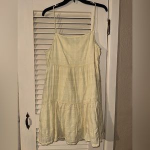 American eagle yellow tiered sundress